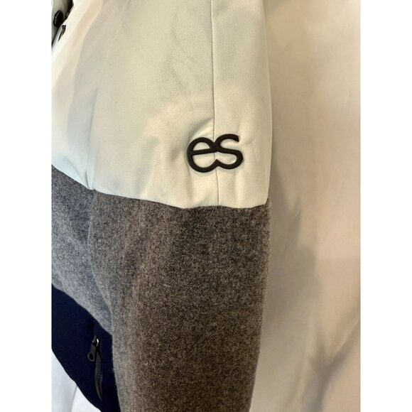 Erin Snow Lola Merino Wool Colorblock Ski Jacket Black Gray White - Size M - Picture 14 of 16